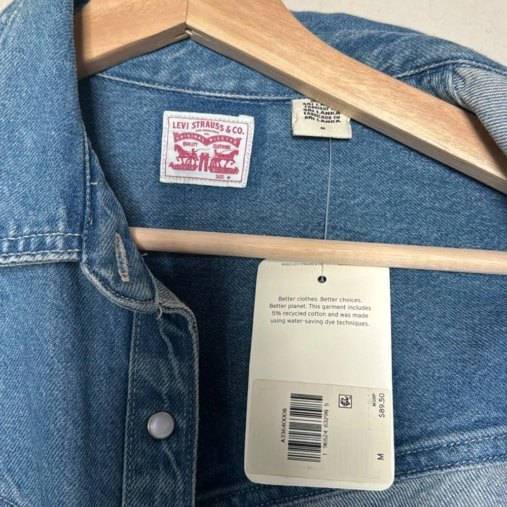 LEVI’S Dorsey XL Western Shirt M - Picture 7 of 9